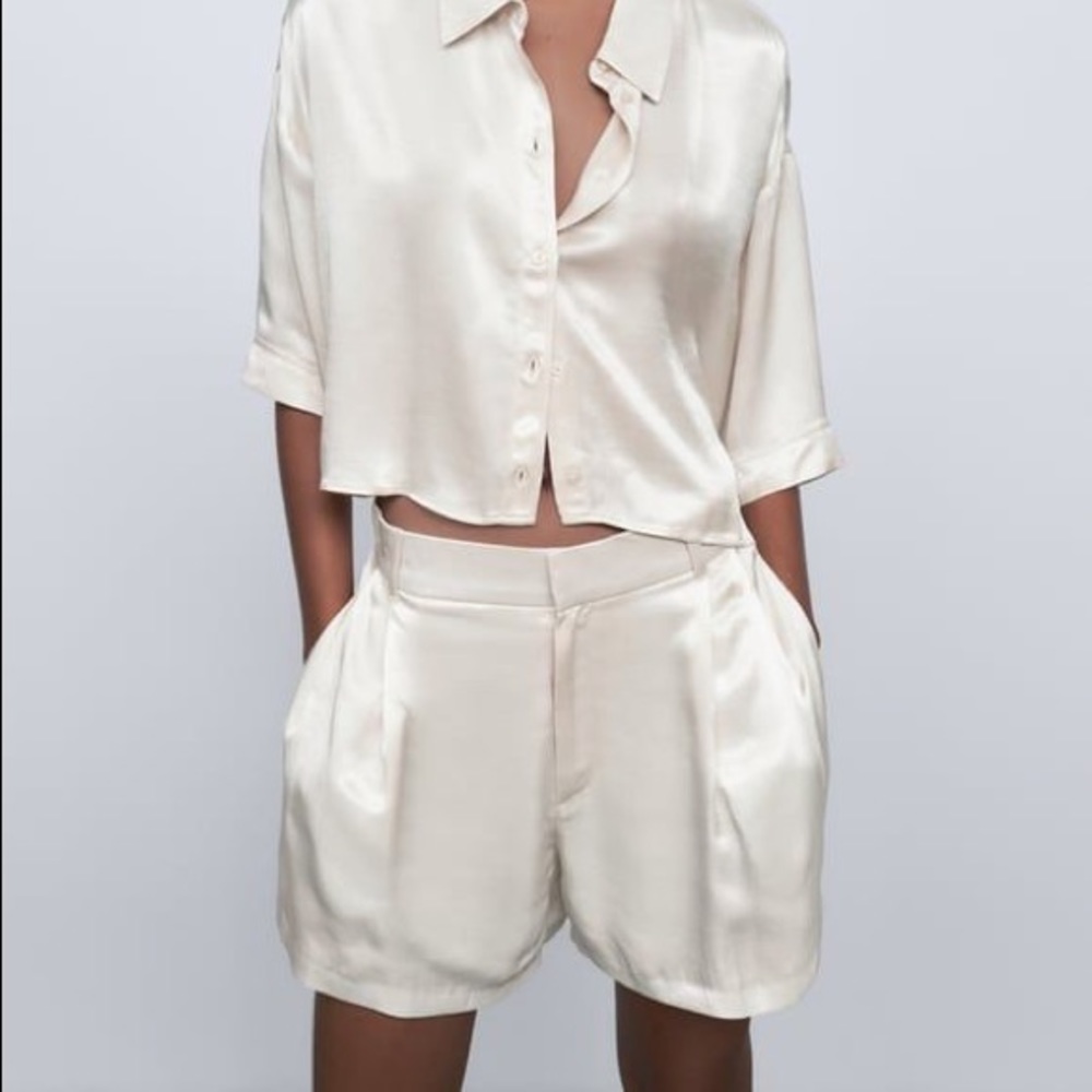 Zara Satin Shorts